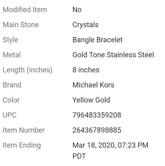 MK gold bracelet - Picture 4 of 4